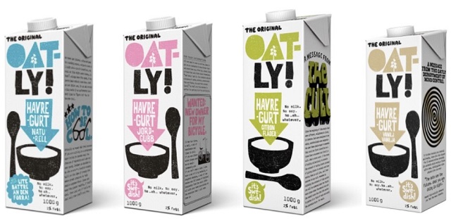 photo of oatly brand oat milk yogurt plant based yogurt