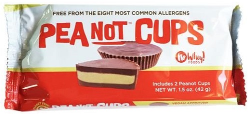 photo of no whey brand vegan chocolate peanut butter cups plant based chocolate peanut butter cups