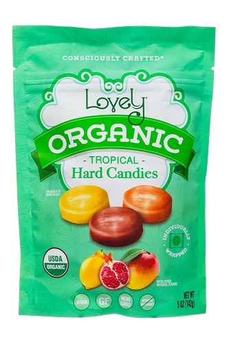 photo of lovely brand organic vegan hard candies organic plant based hard candies